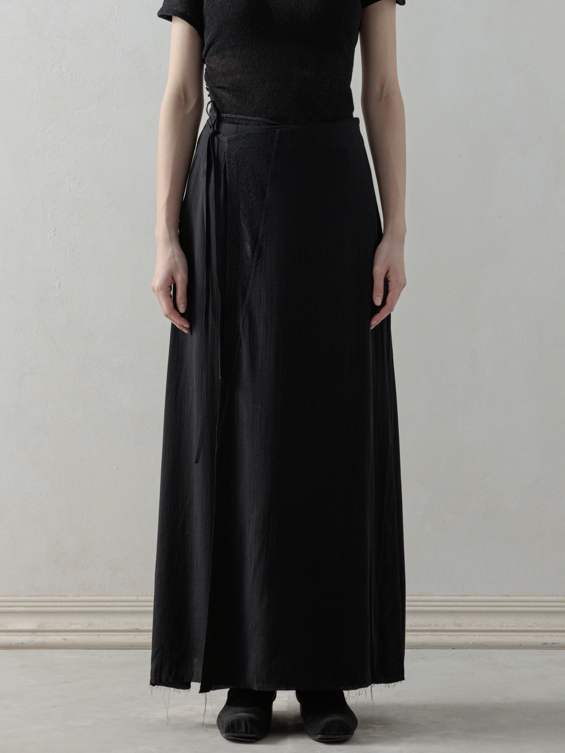 25SS WMS｜Lace Layer A-line Skirt