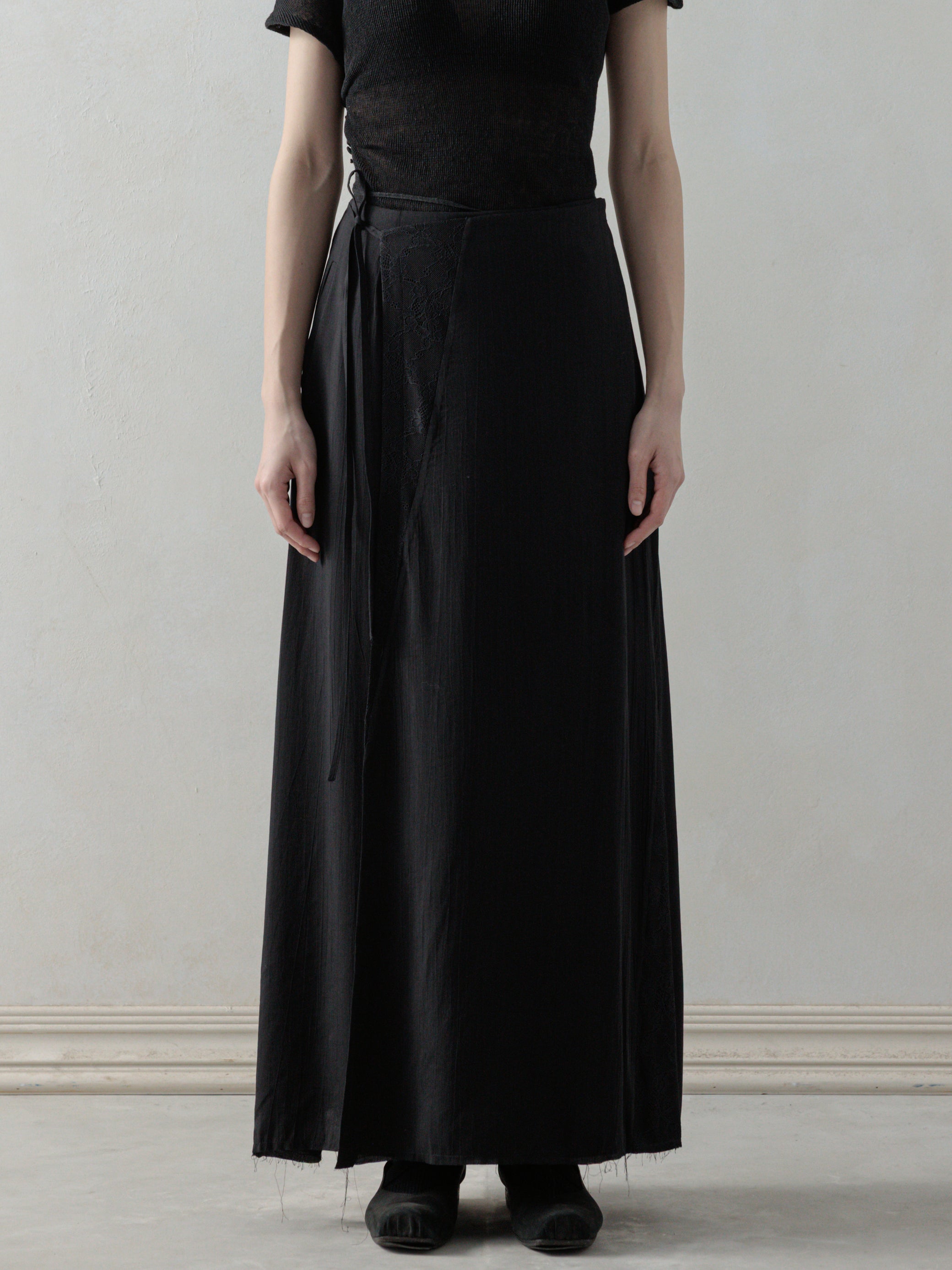 25SS WMS｜Lace Layer A-line Skirt