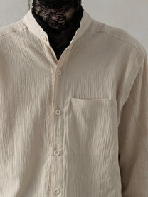 25SS｜Wrinkled-effect Shirt (Beige)
