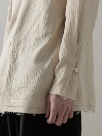 25SS｜Wrinkled-effect Shirt (Beige)