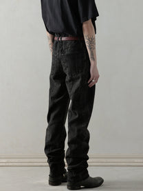 25SS｜E-cut Jeans (Cold Dyed Black)
