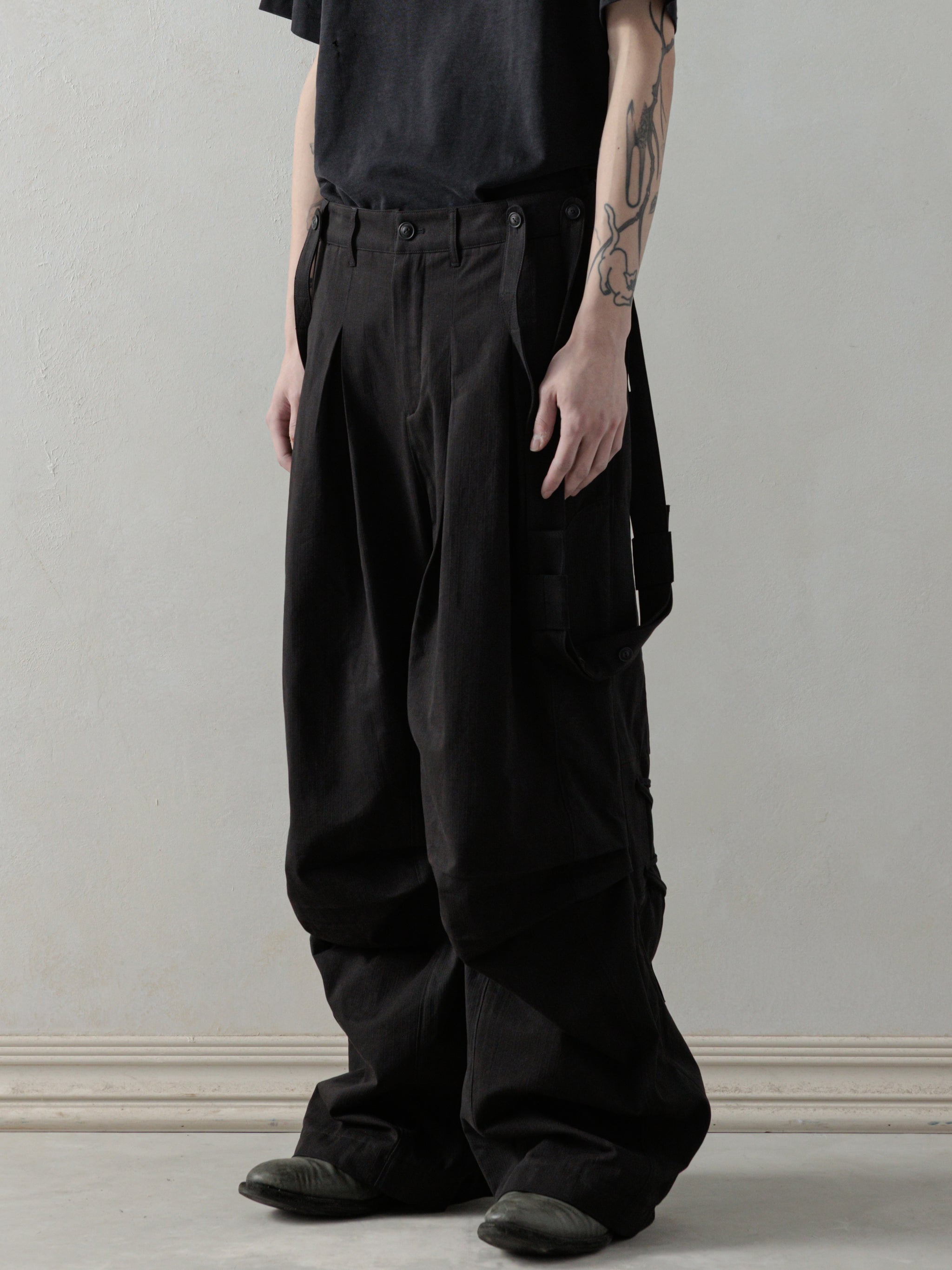 【PUNCHLINE】25SS★ Works Pocket Balloon Pants 25SS｜Parachute Worker Pants – Professor.E