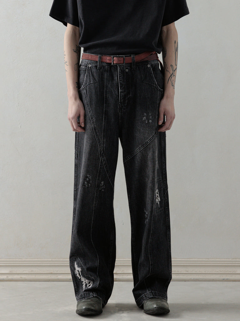 25SS｜Worn-out Denim (Washed Black)