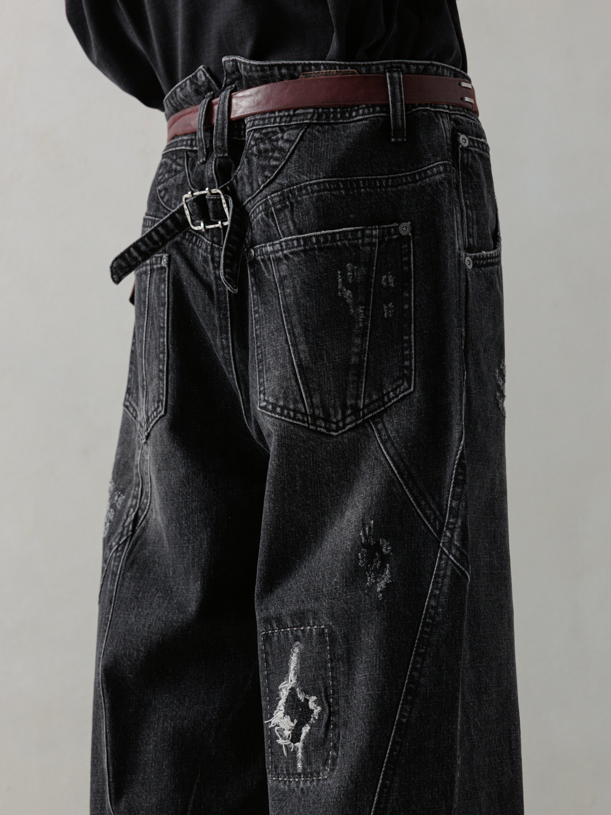 25SS｜Worn-out Denim (Washed Black)