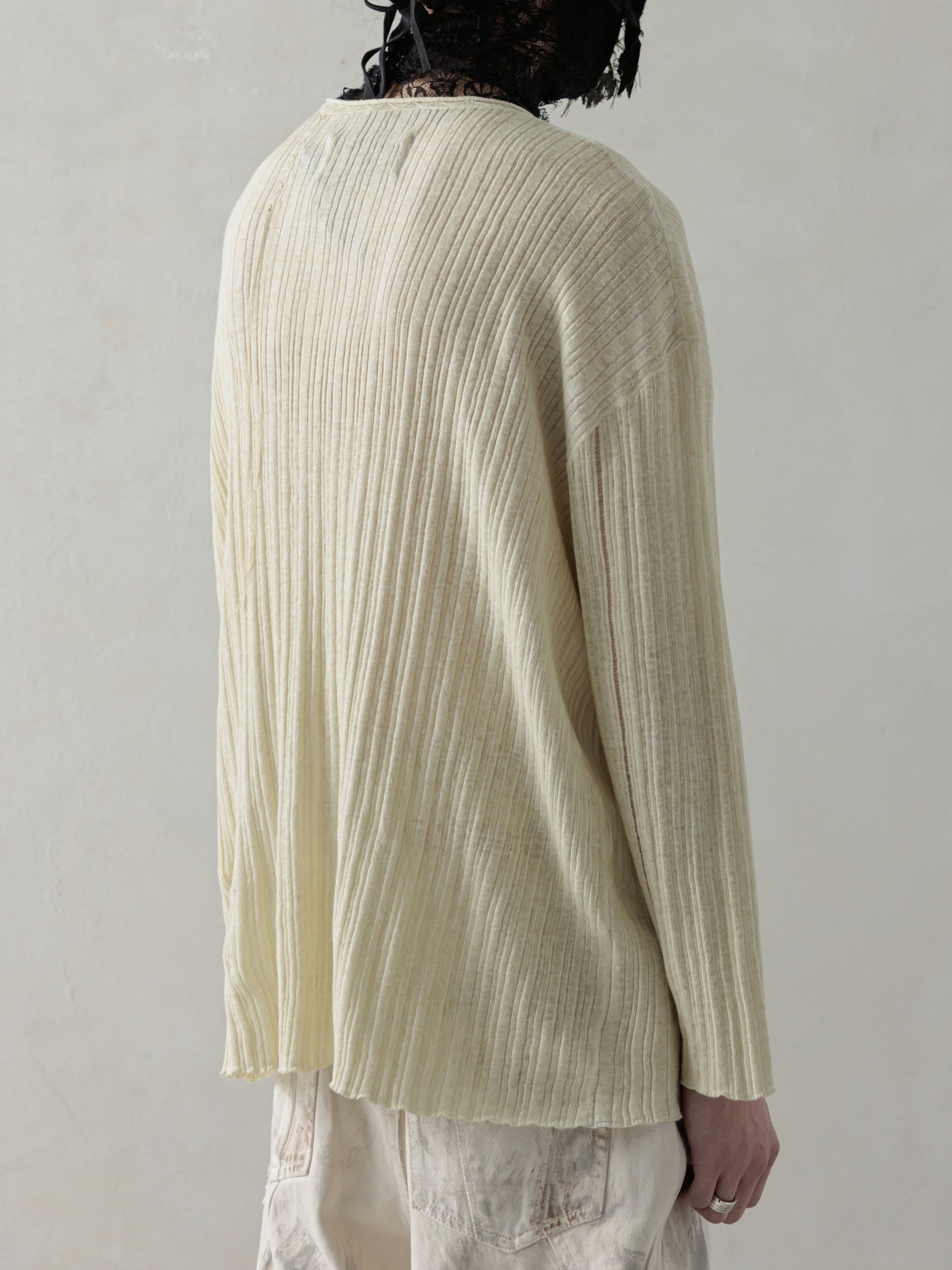 knuth marf asymmetry sheer lamé knit 24WINTER | KNUTH MARF