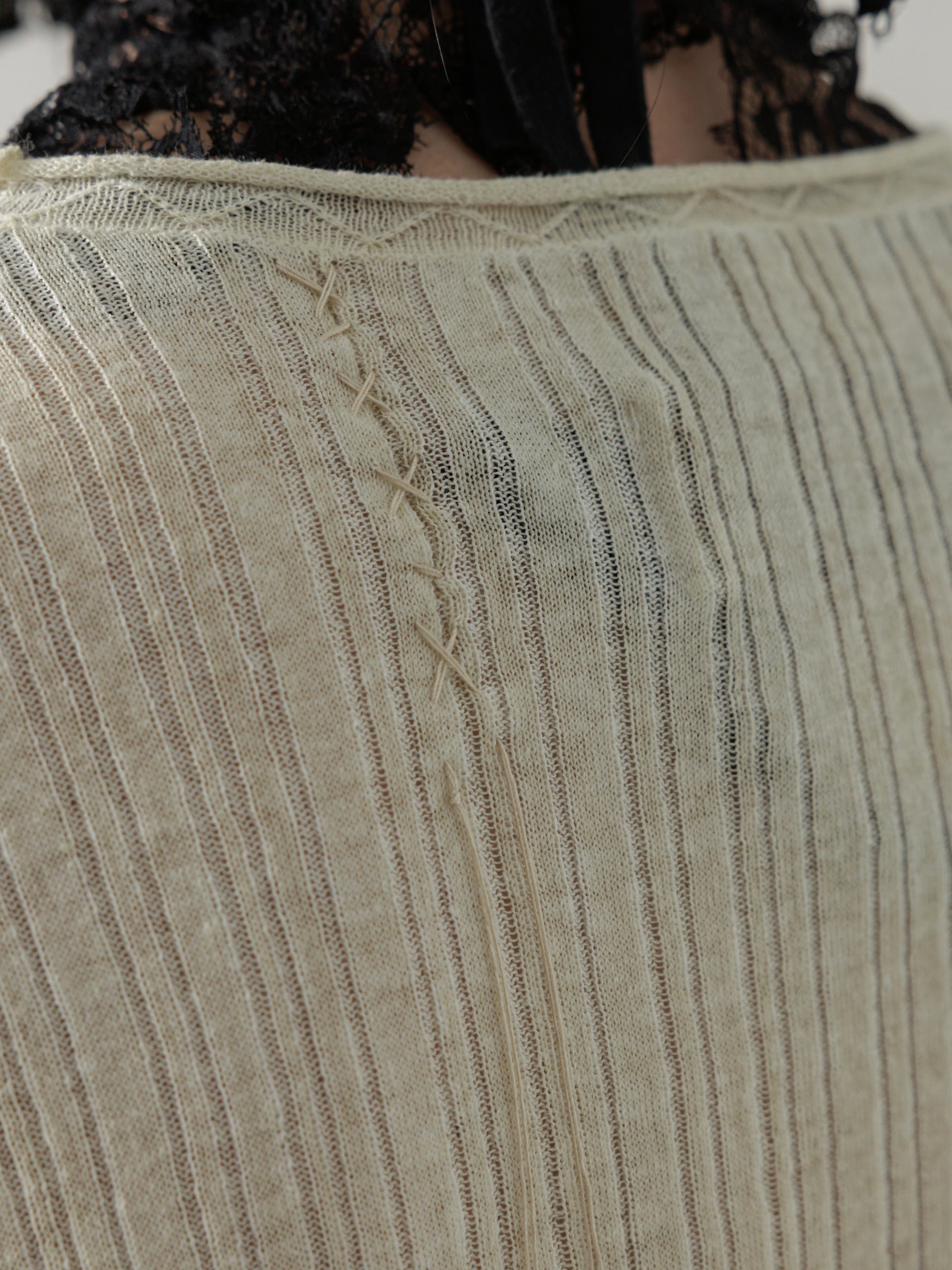 25SS｜Semi-sheer Dirt Knit (Beige)