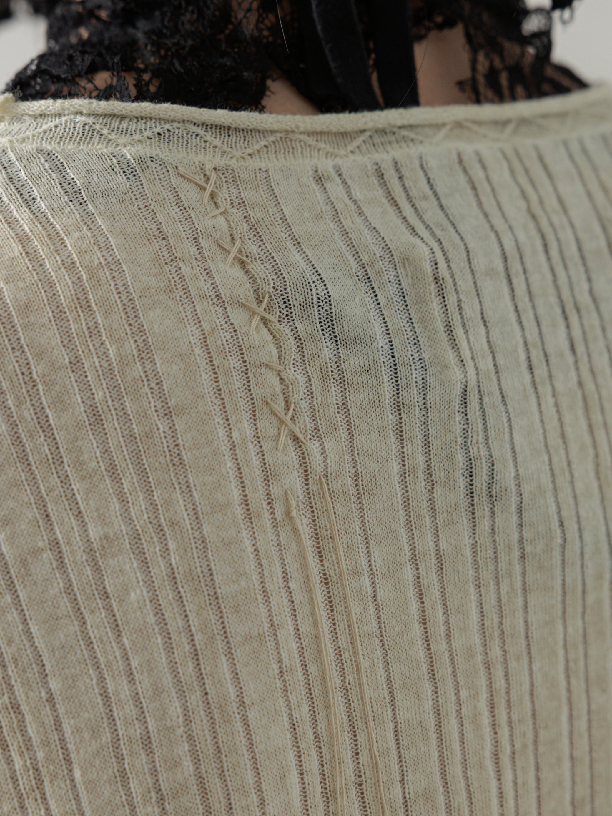 25SS｜Semi-sheer Dirt Knit (Beige)