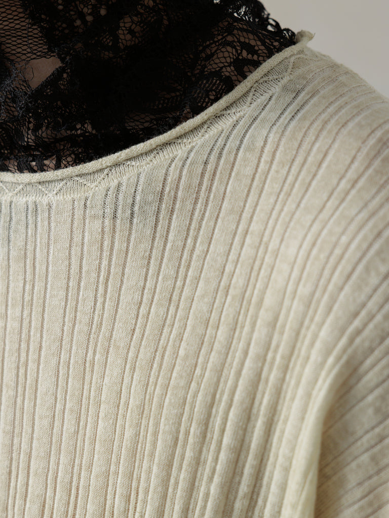 25SS｜Semi-sheer Dirt Knit (Beige)