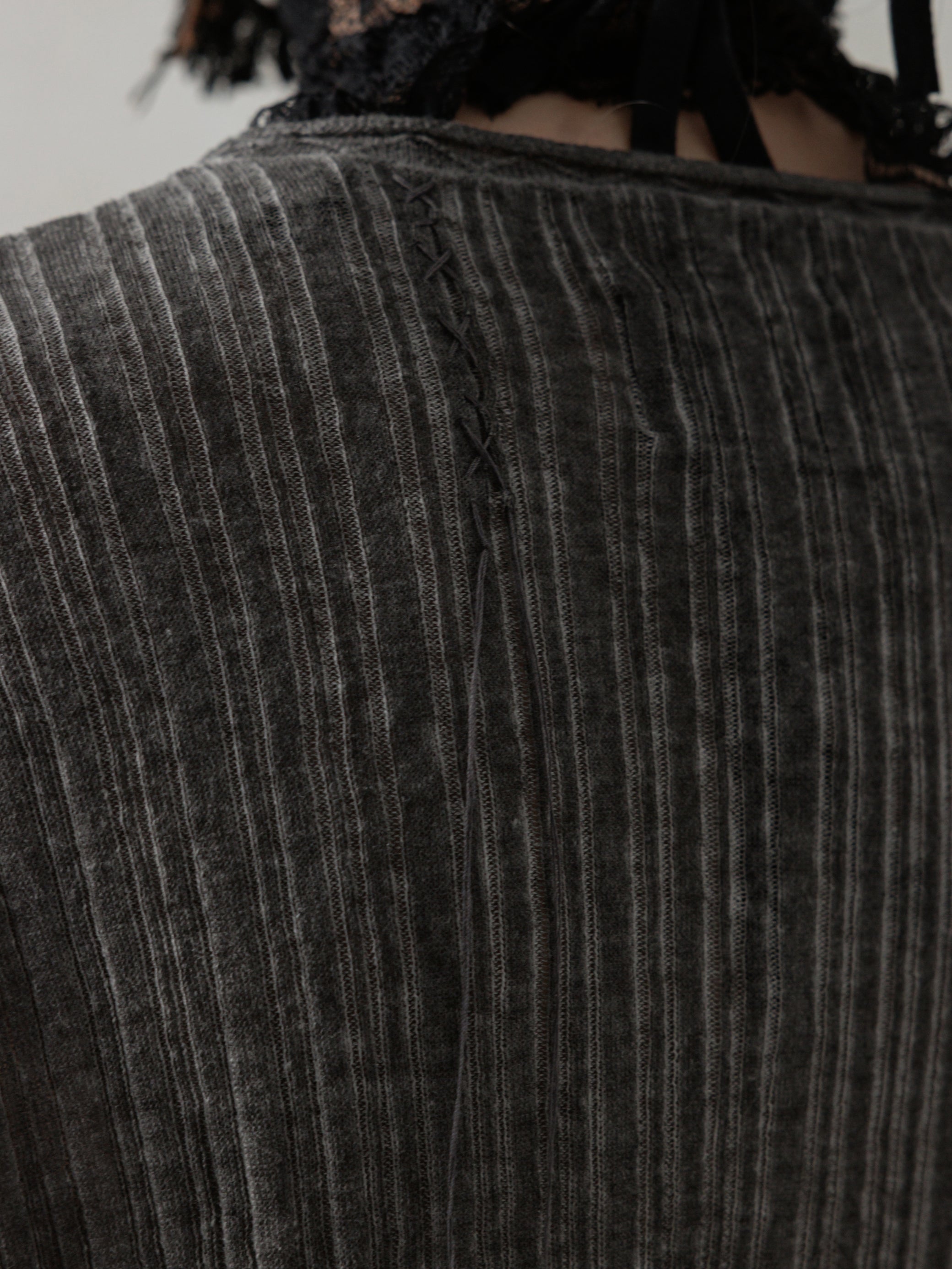 25SS｜Semi-sheer Dirt Knit (Grey)