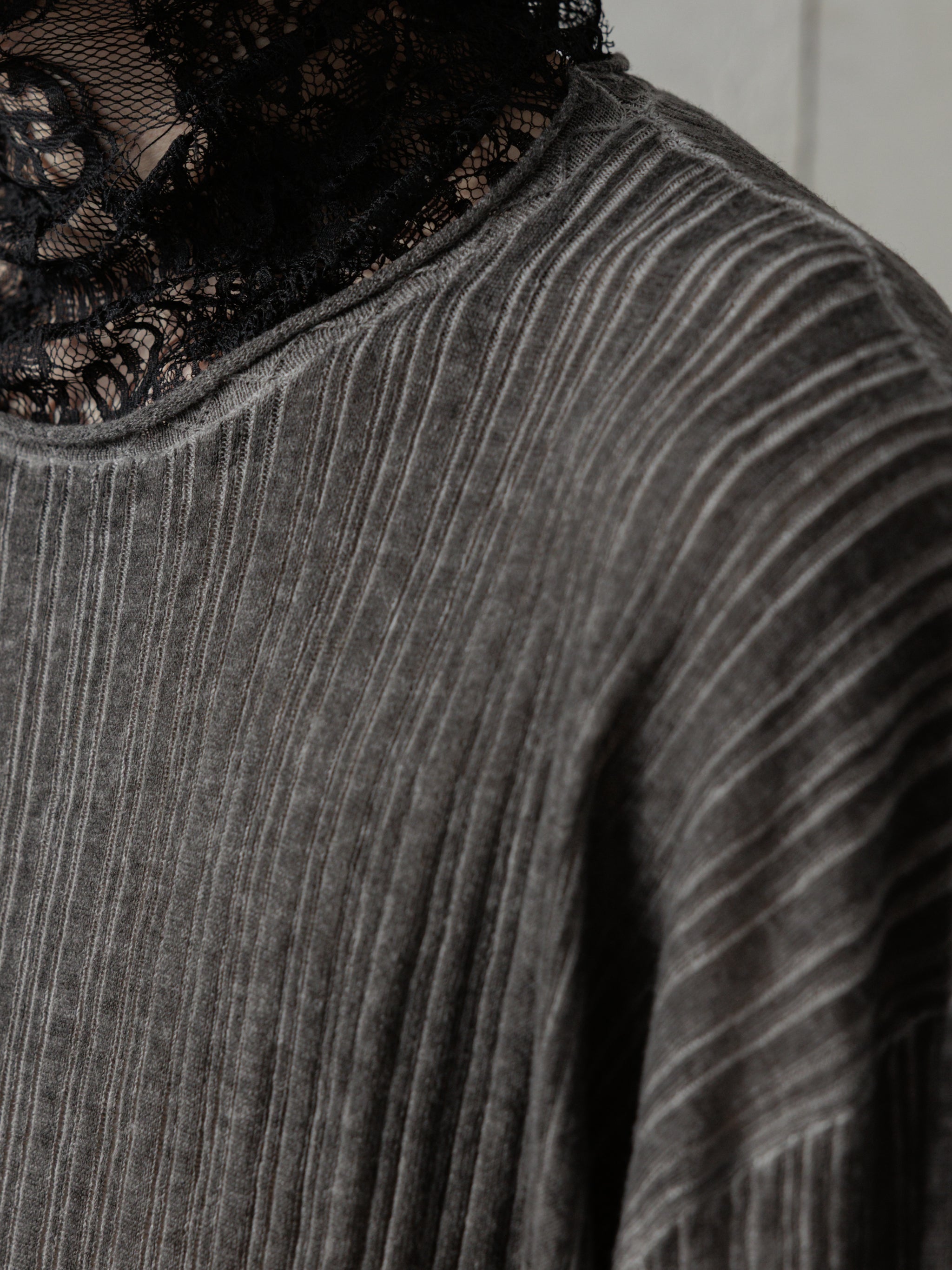 seyto Two tone damage knit グレー seyto（セイト）の「Two tone damage knit / 2トーンダメージ