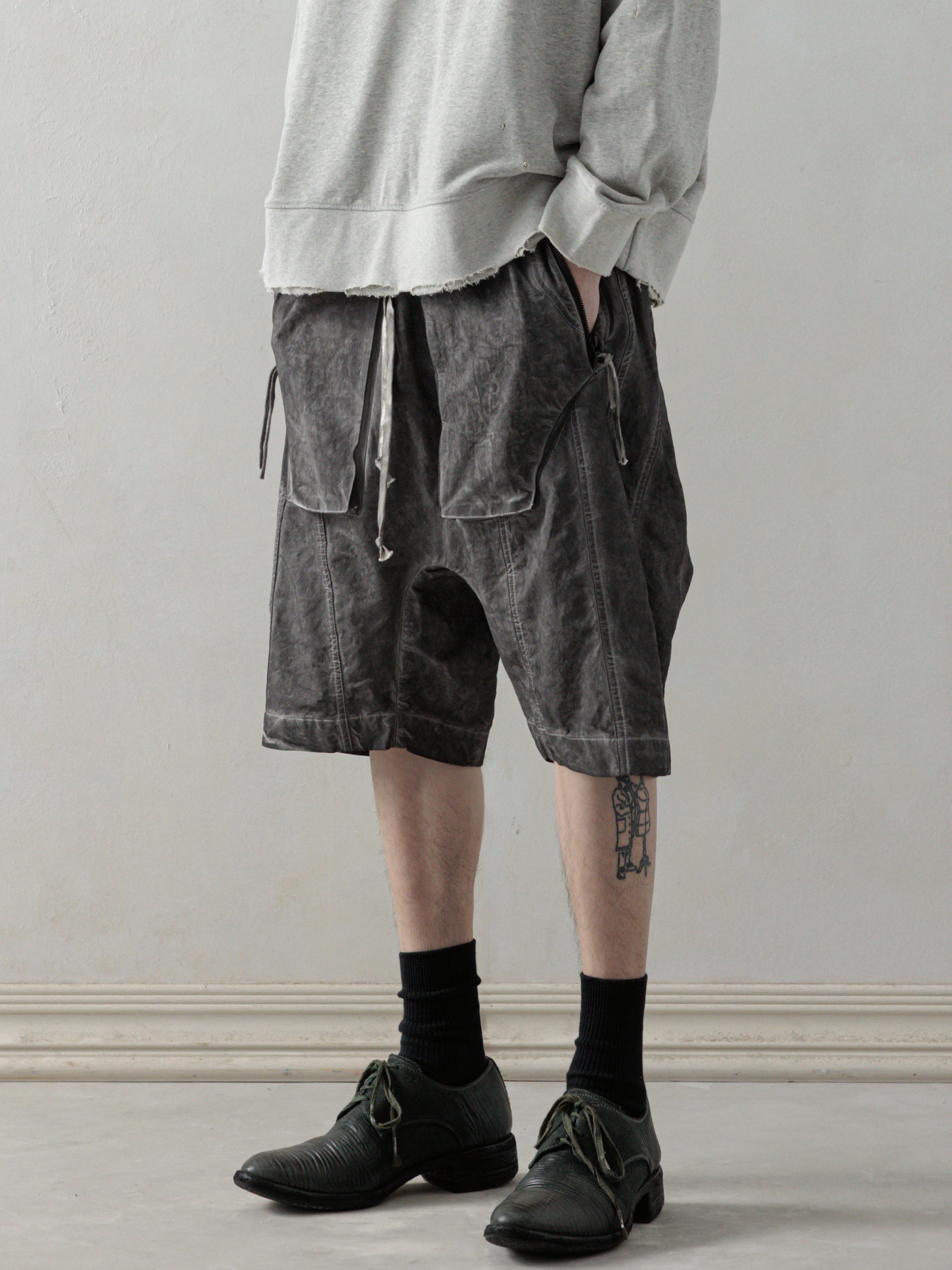 25SS｜Object-dyed Shorts (Dyed Grey) – Professor.E