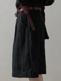 25SS｜Pleated Shorts (Black)