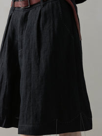 25SS｜Pleated Shorts (Black)