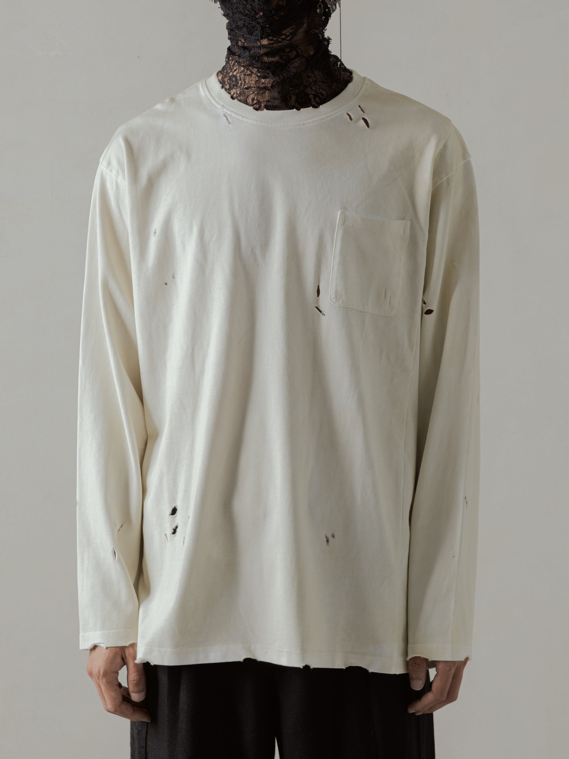 24FW｜Destroyed Tee (Beige)