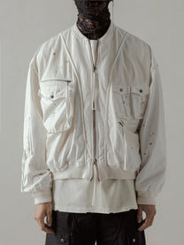 24FW｜Parachute Cargo Bomber (Beige)