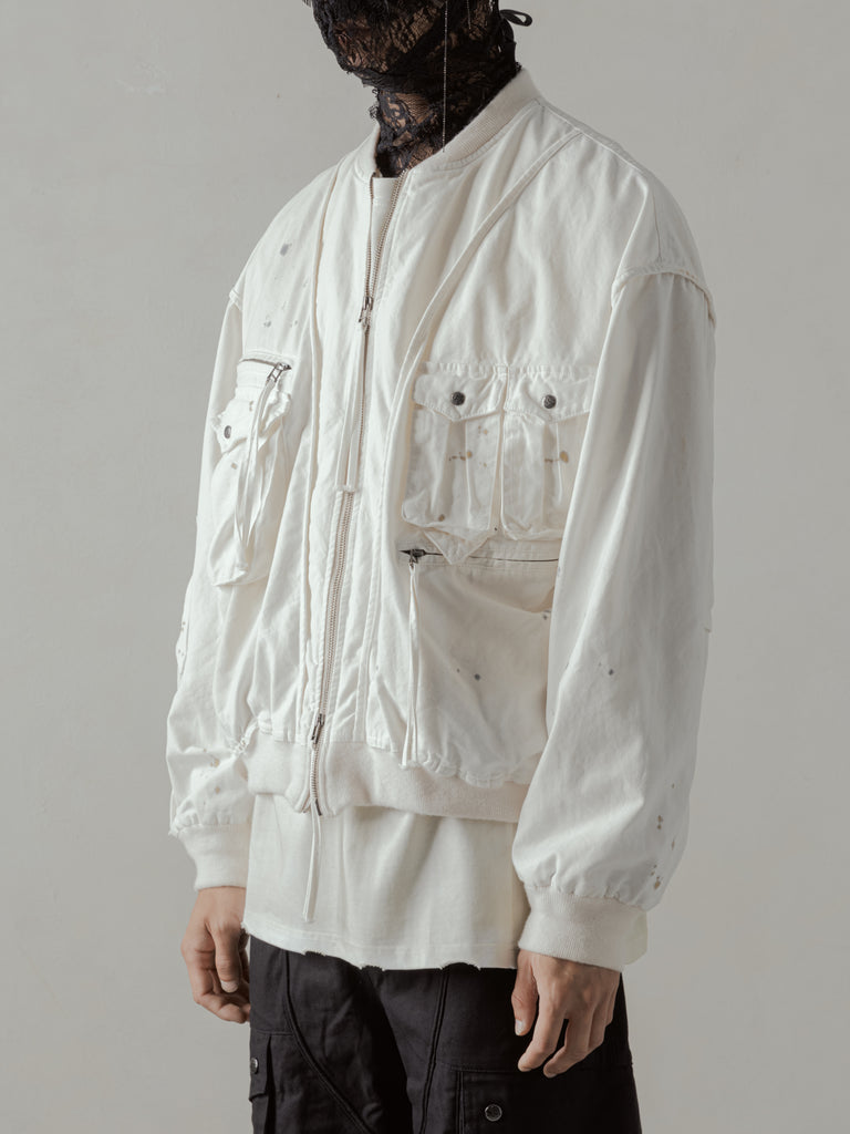 24FW｜Parachute Cargo Bomber (Beige)