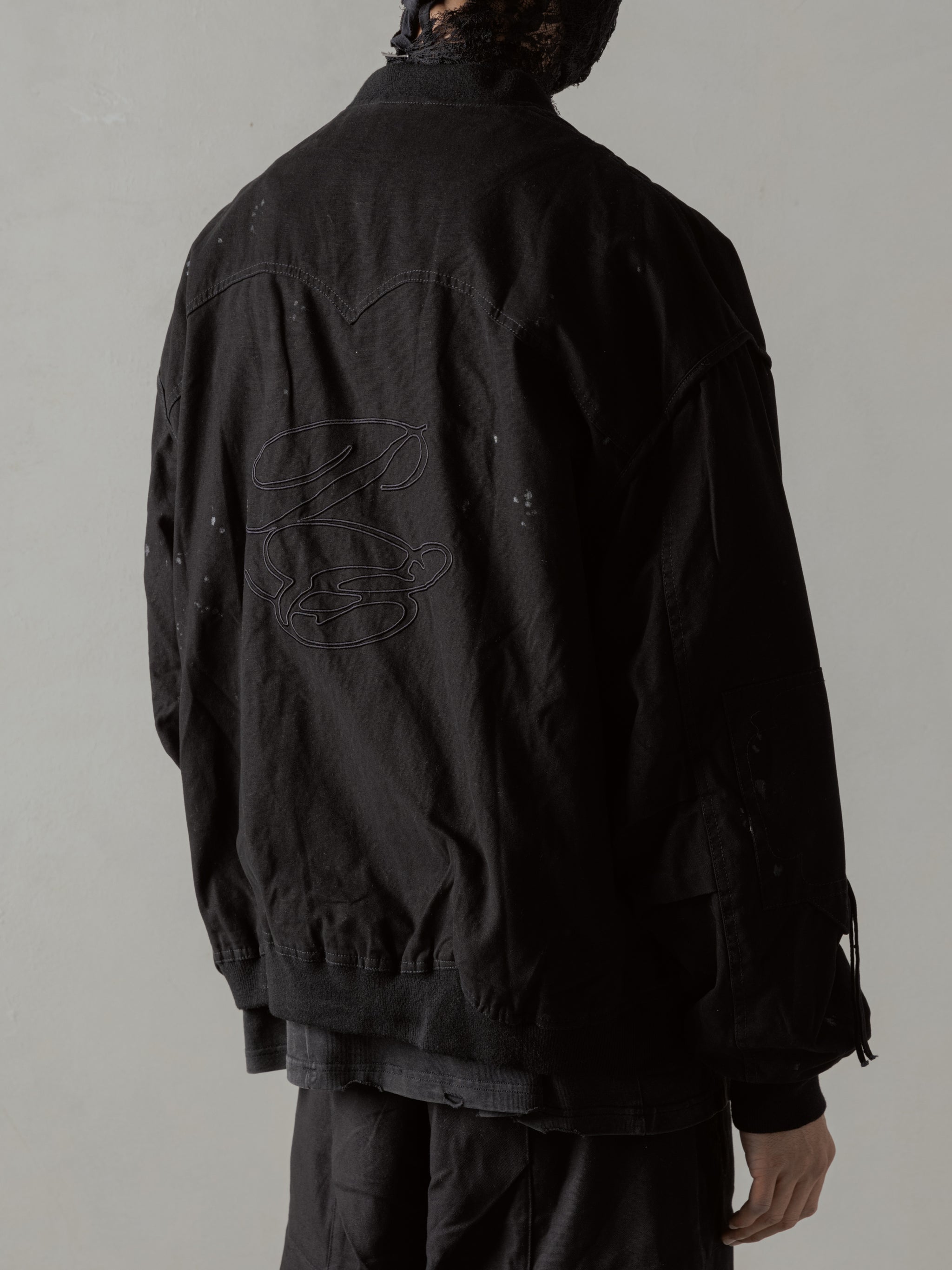 24FW｜Parachute Cargo Bomber (Black) – Professor.E