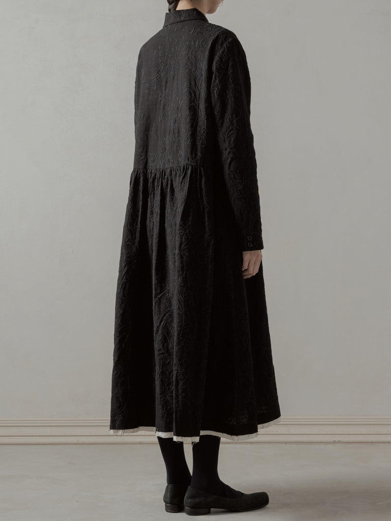 24FW WMS｜Long Gathered Dress