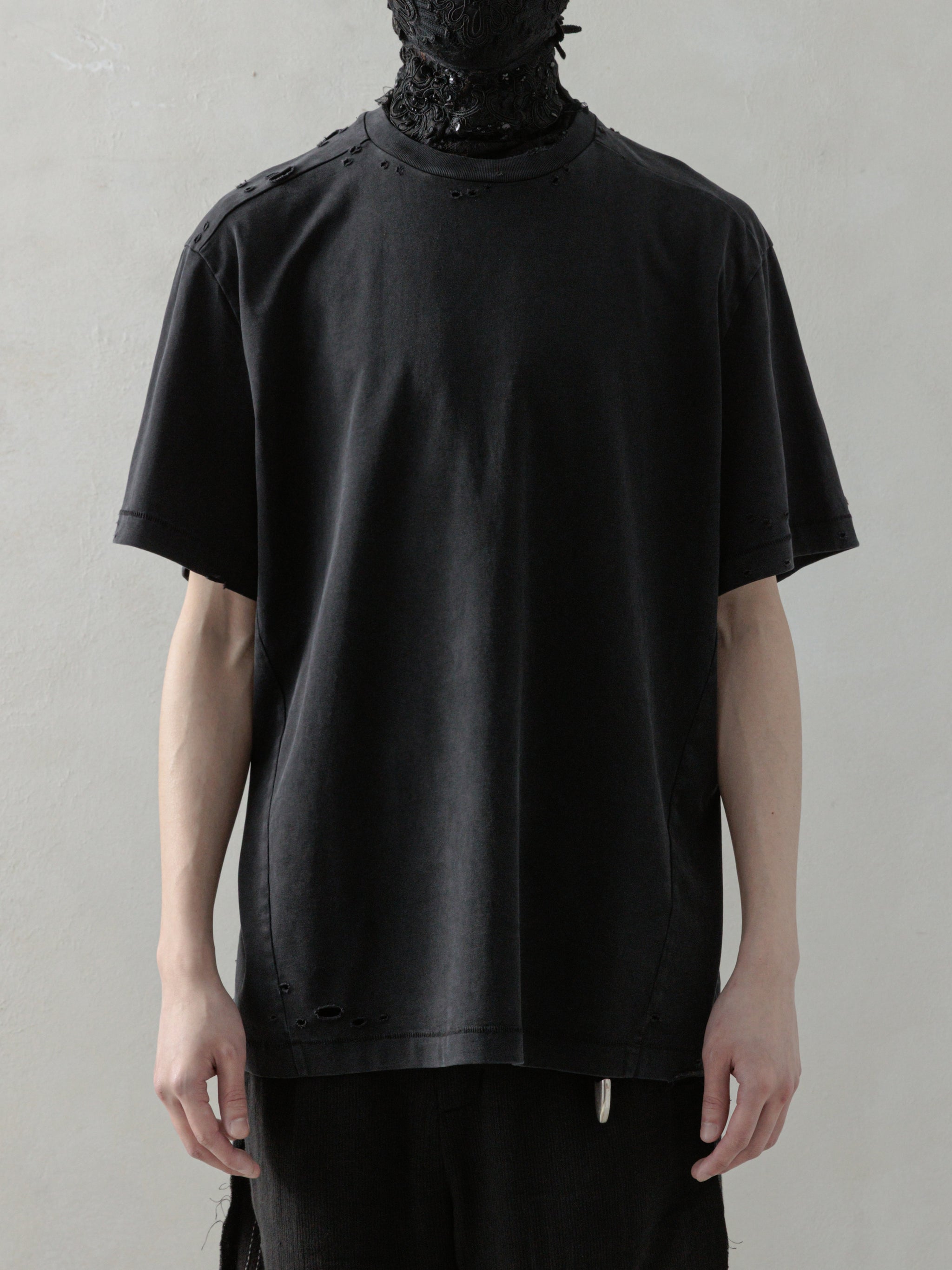 【Paragraph】25SS★ No.40 DIRTY WASHED STAFF T SHIRT Bad Employee Fade-away Tee - Black – FoxtrotUniform