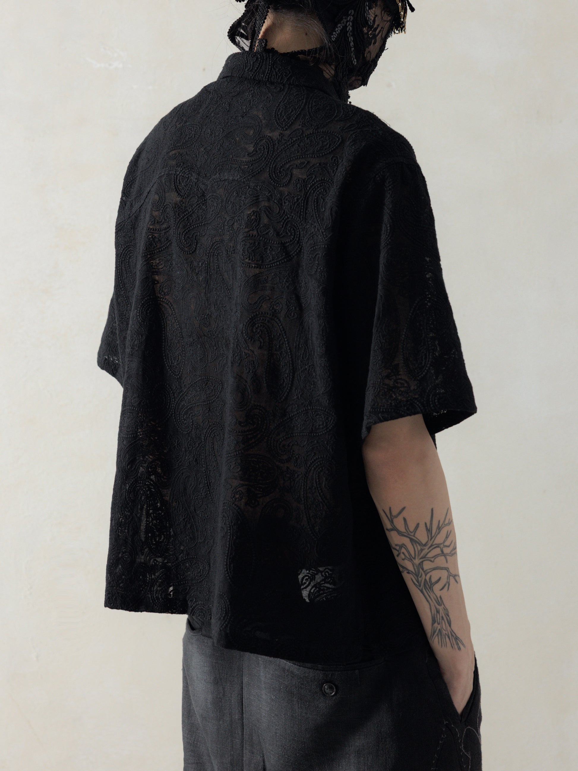 Professor.E｜Lace Shirt (Black)