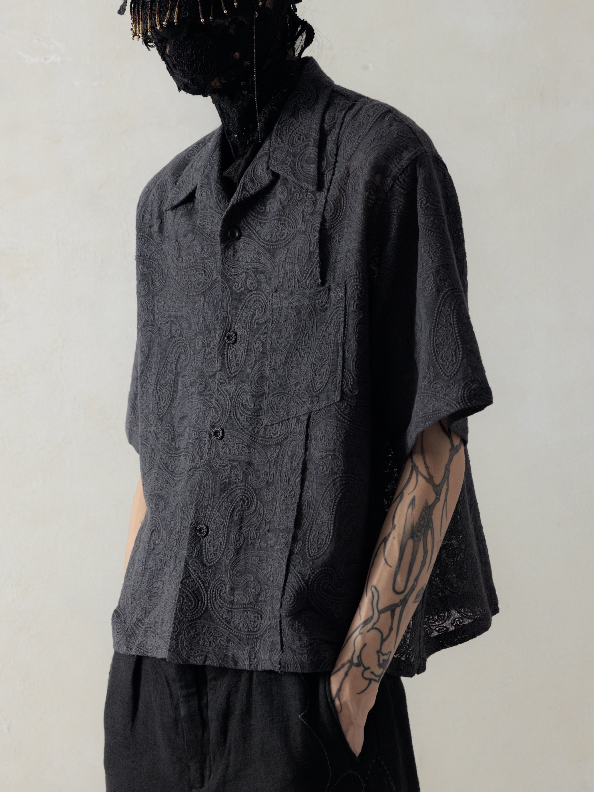 Professor.E｜Lace Shirt (Grey)