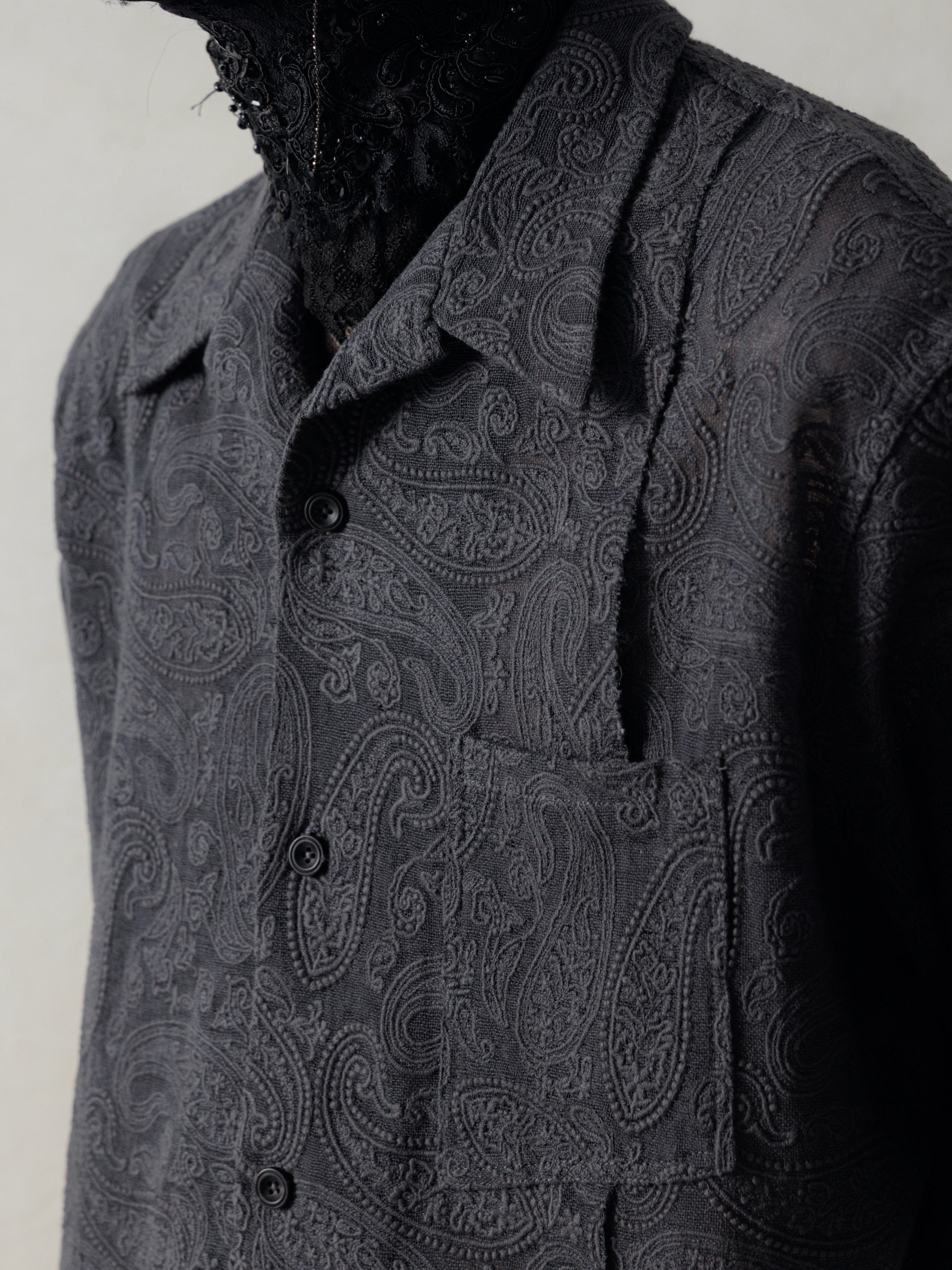Professor.E｜Lace Shirt (Grey)
