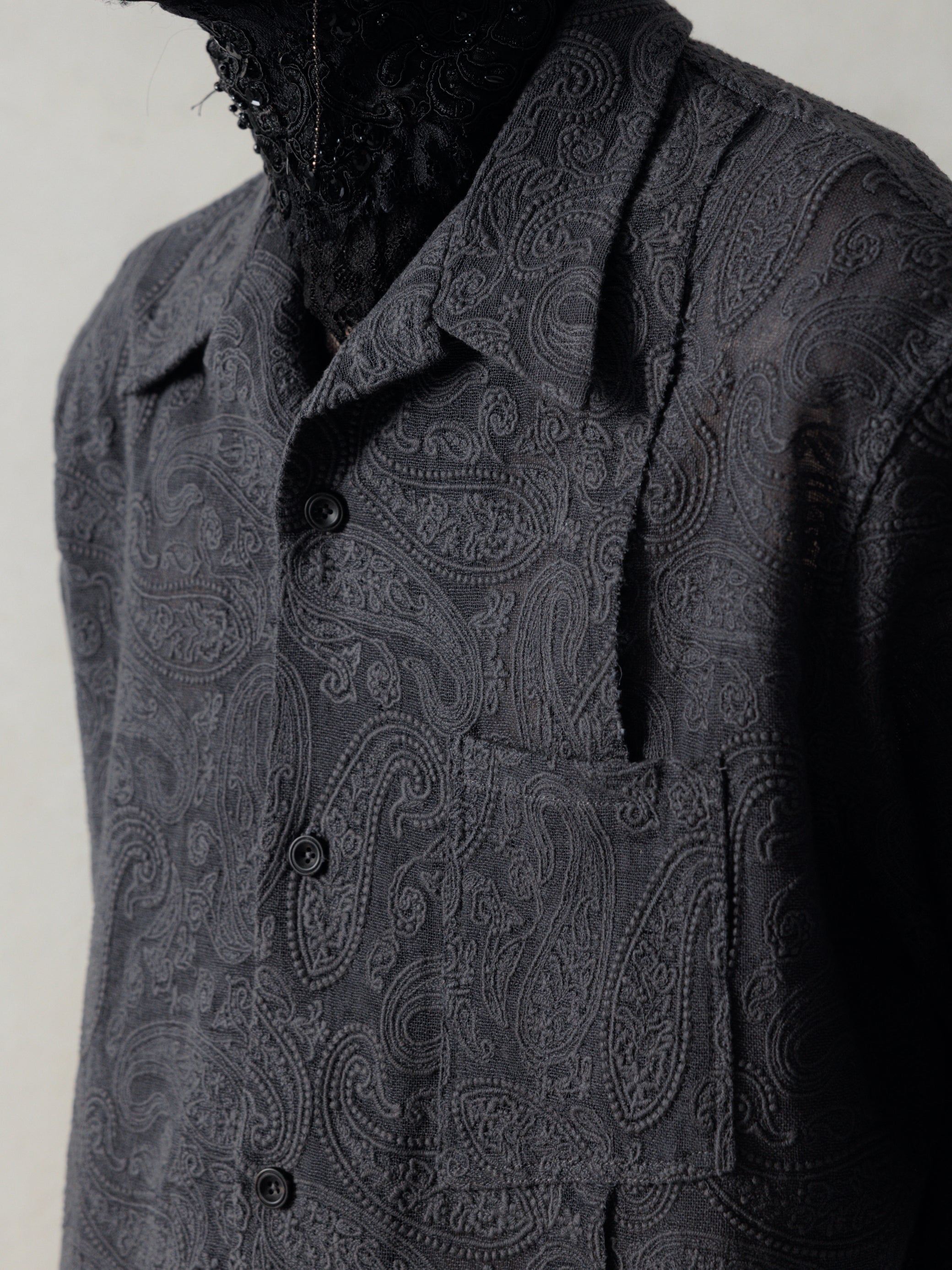 Professor.E｜Lace Shirt (Grey)