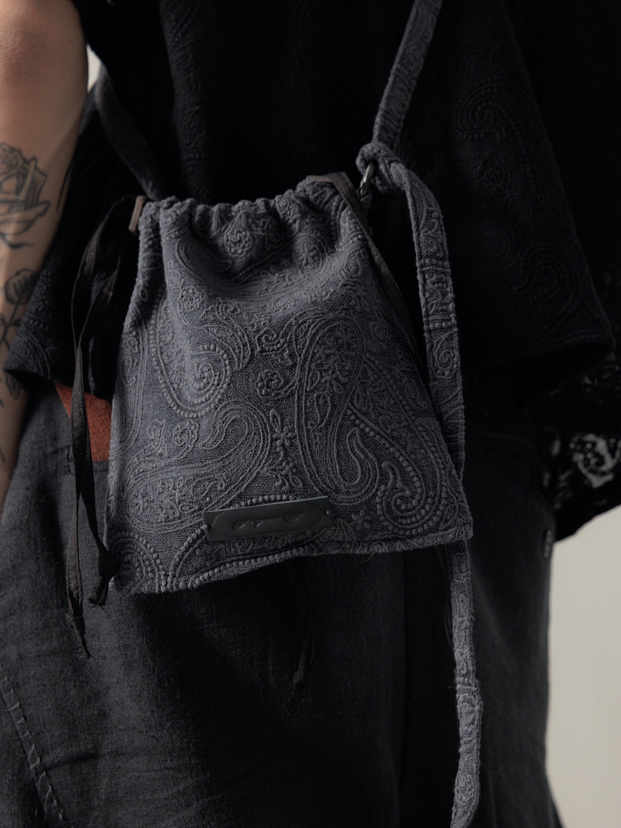 【最終値下げ】Professor.E 21ss drawstring bag Professor.E｜Lace Drawstring Bag