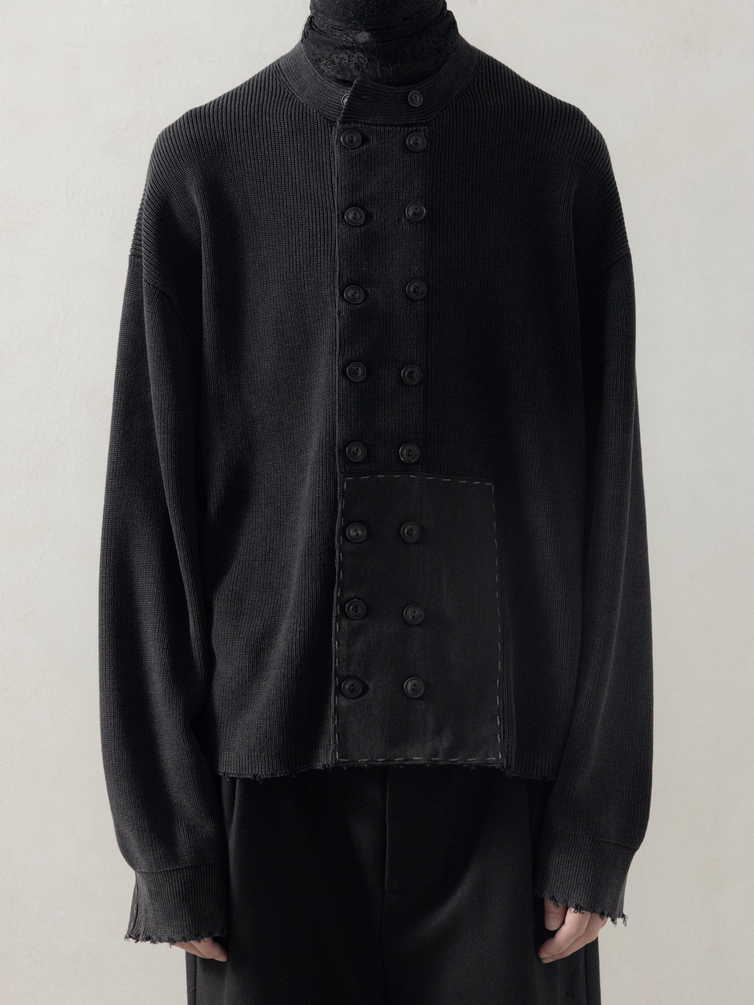 25FW｜Double Breasted Aged Knit