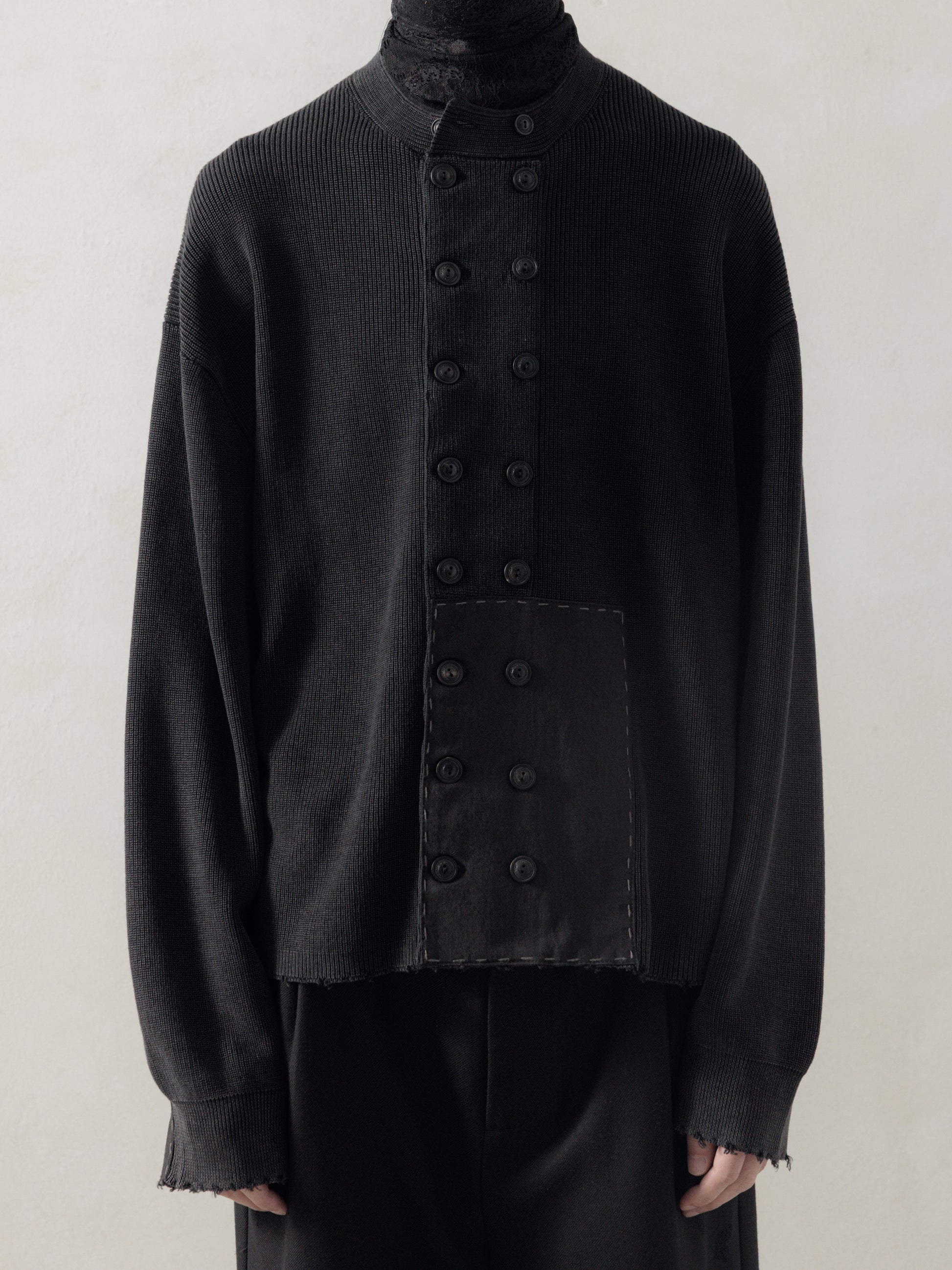 25FW｜Double Breasted Aged Knit