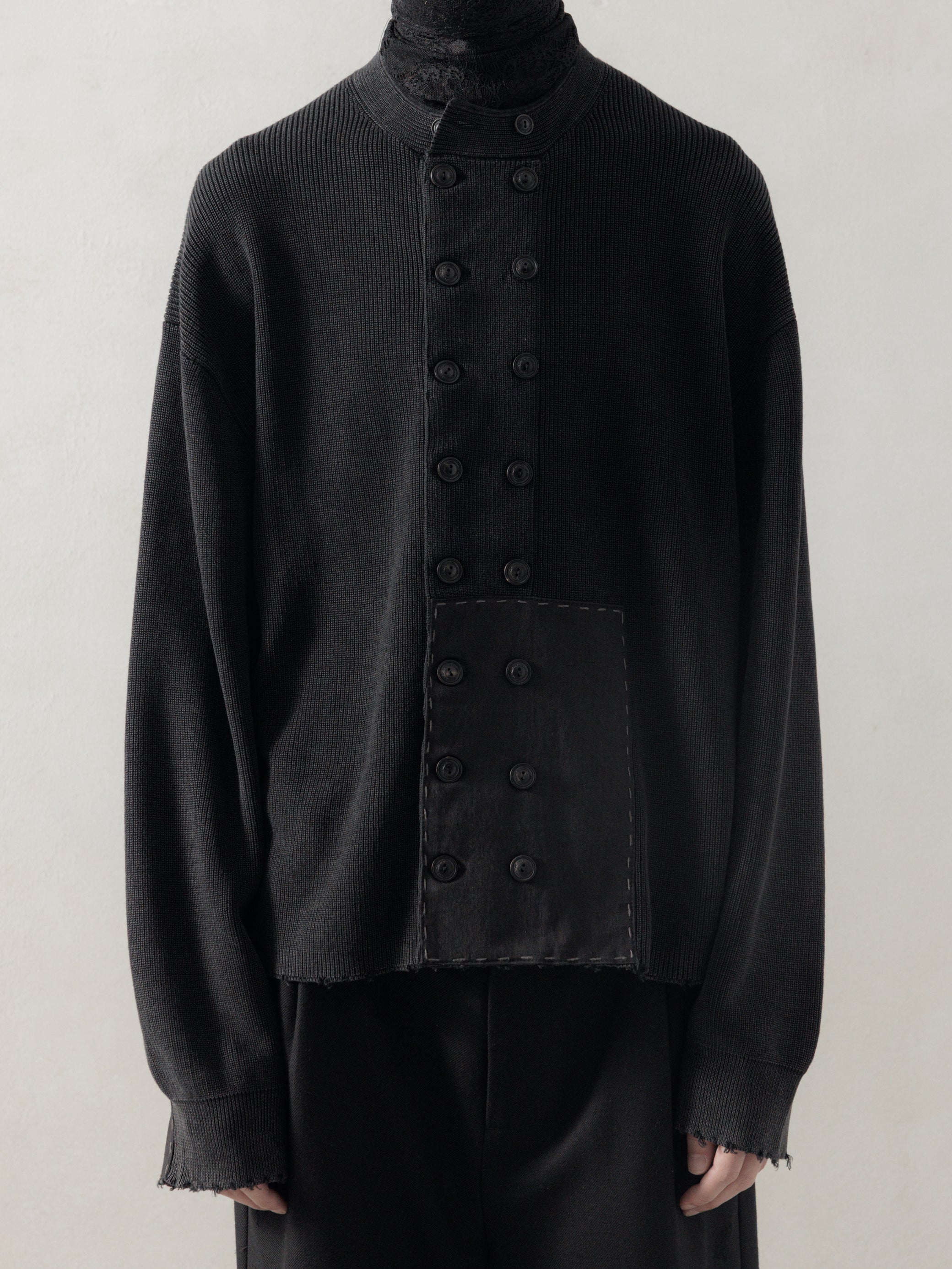 25FW｜Double Breasted Aged Knit