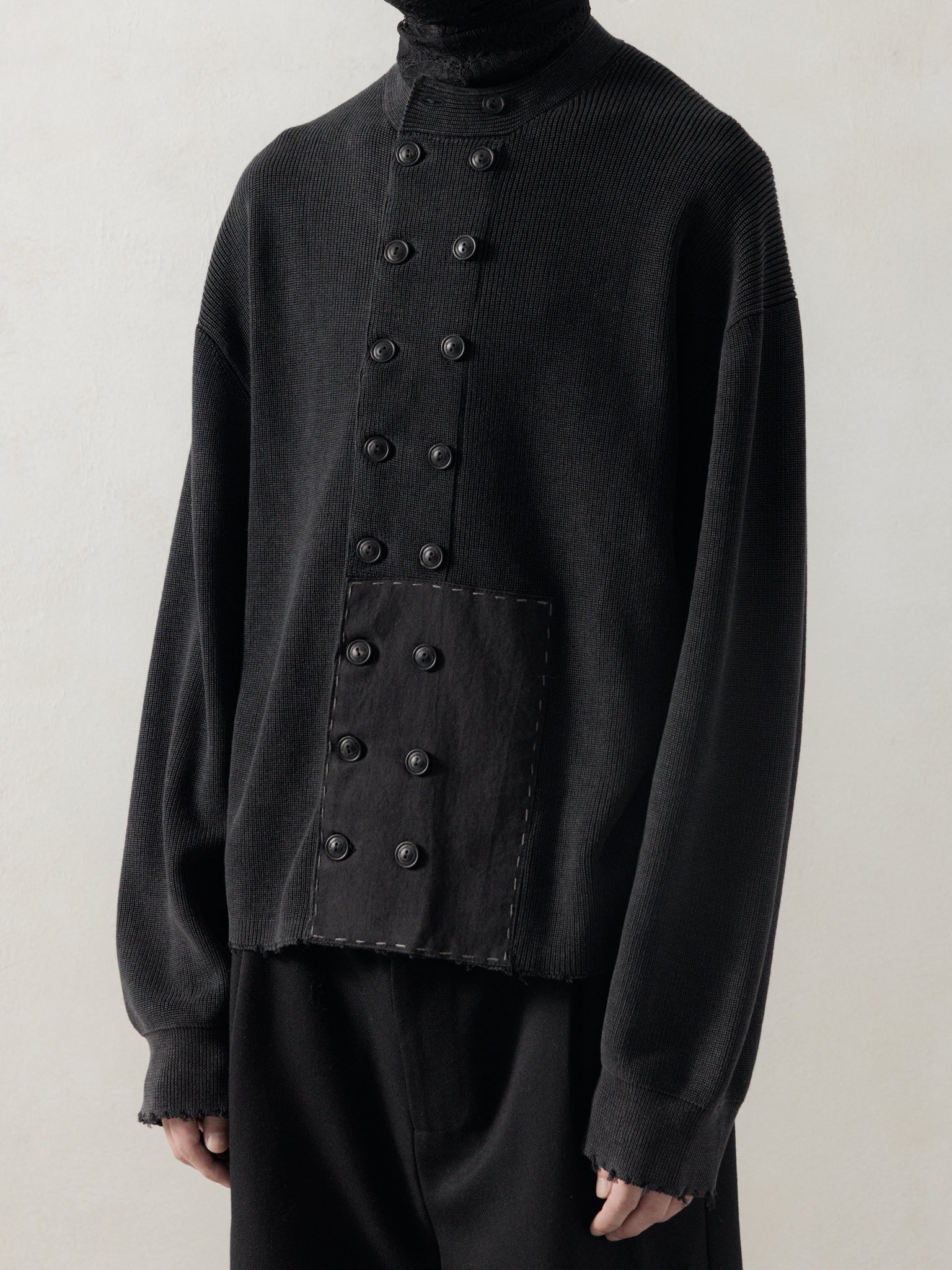 25FW｜Double Breasted Aged Knit