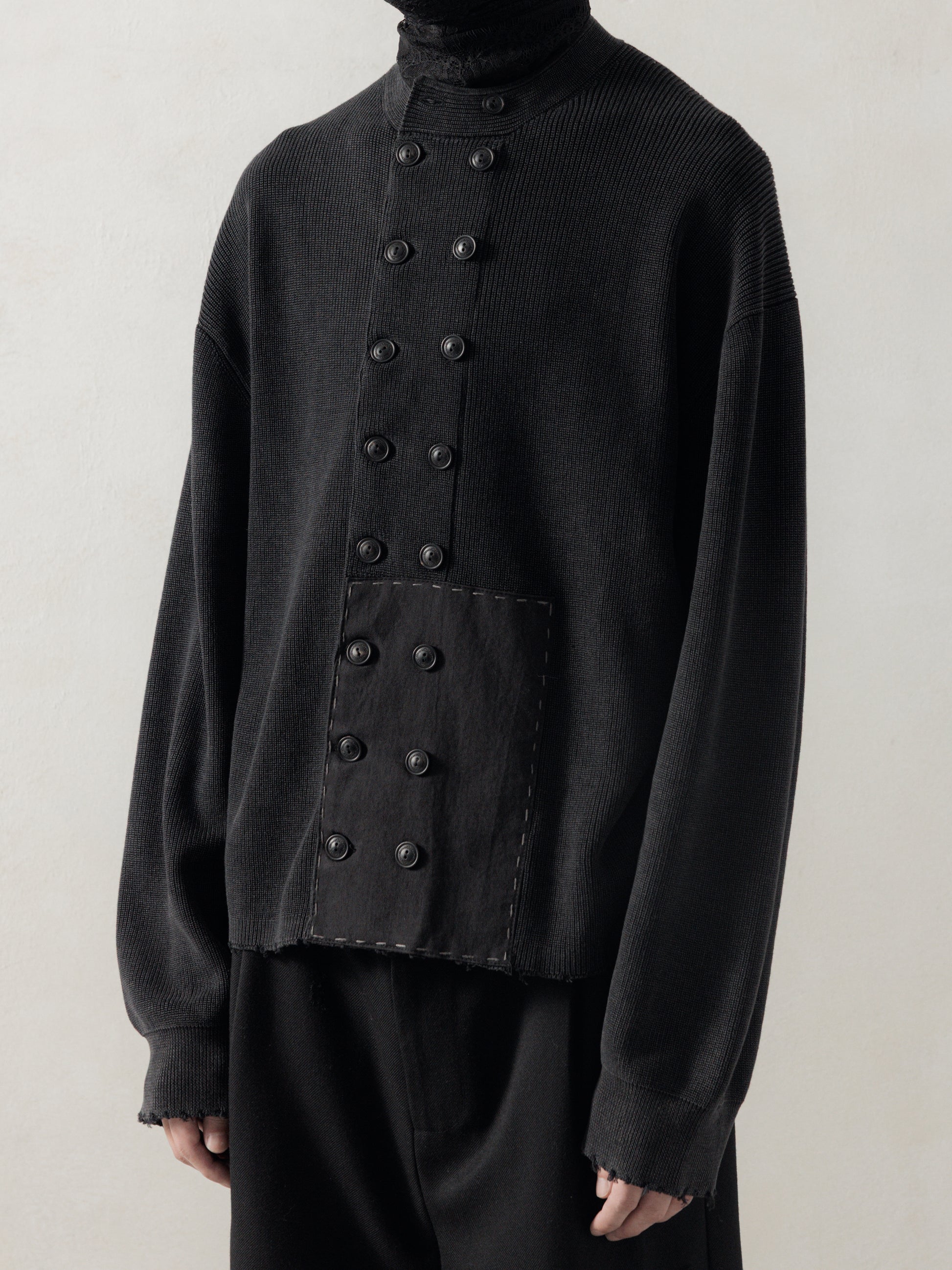 25FW｜Double Breasted Aged Knit