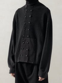 25FW｜Double Breasted Aged Knit