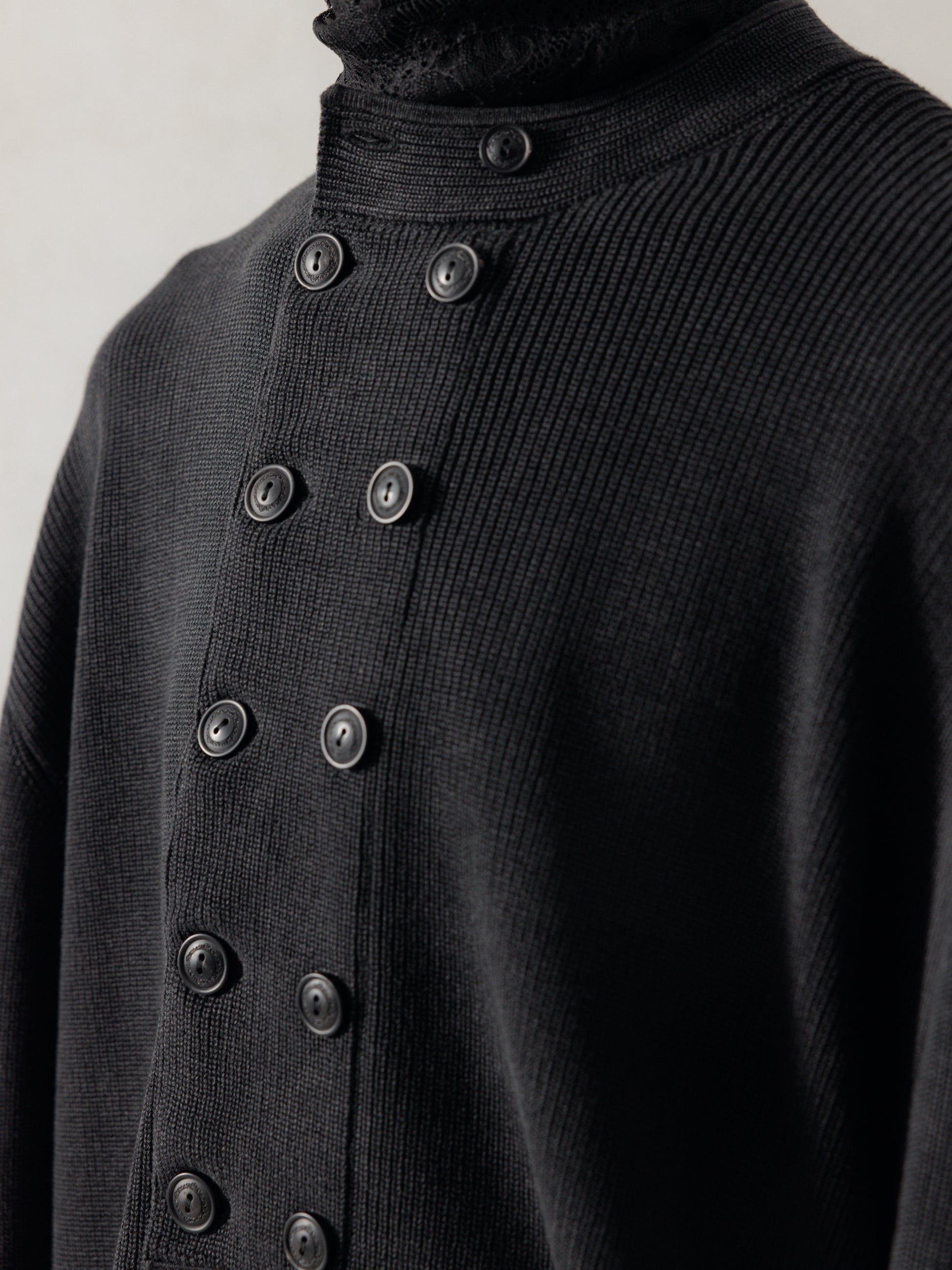 25FW｜Double Breasted Aged Knit