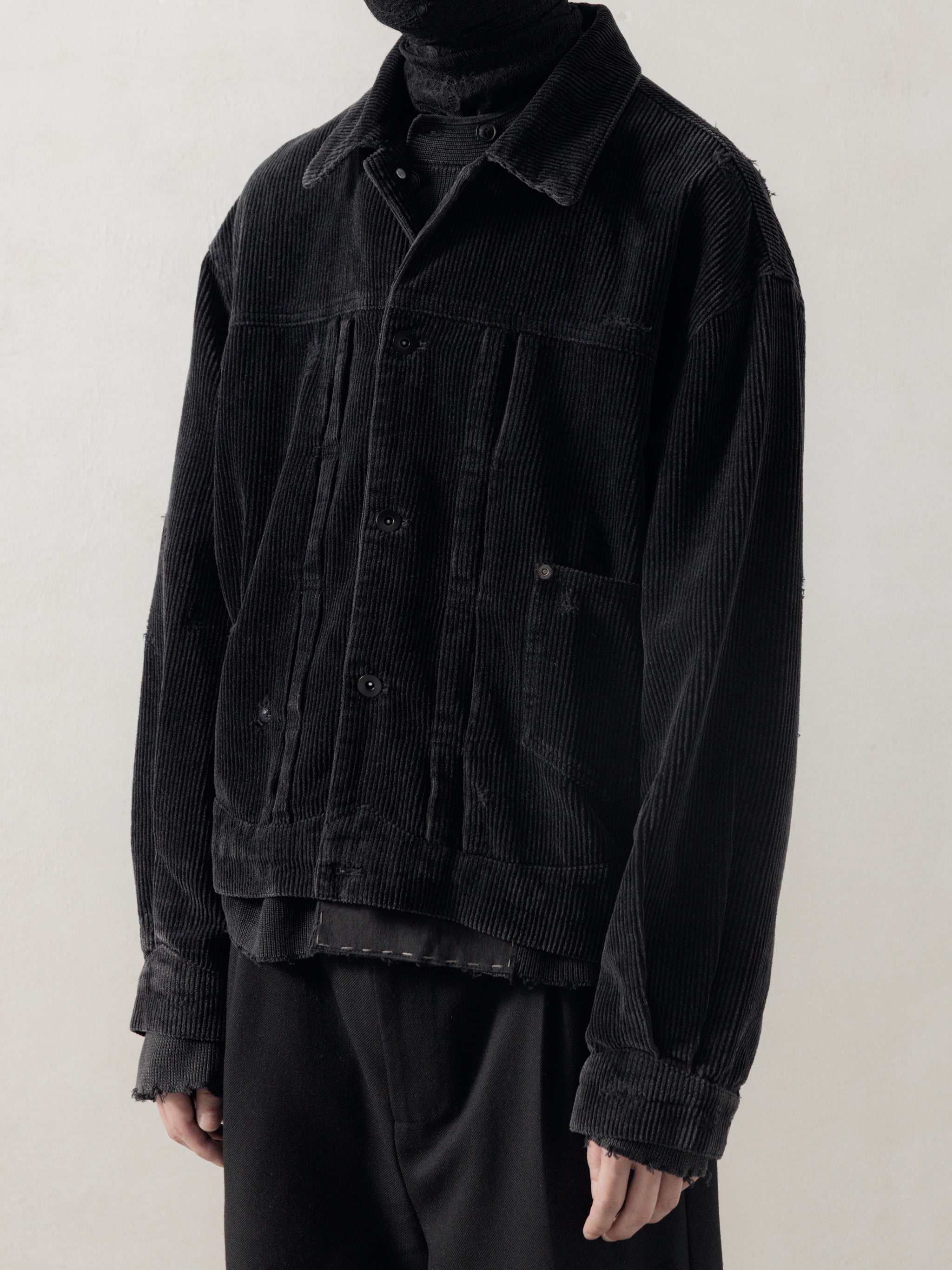 ジャケット・アウター 20-30S CORDUROY BLACK SATIN GILET JACKET 25FW｜Aged Corduroy JKT – Professor.E