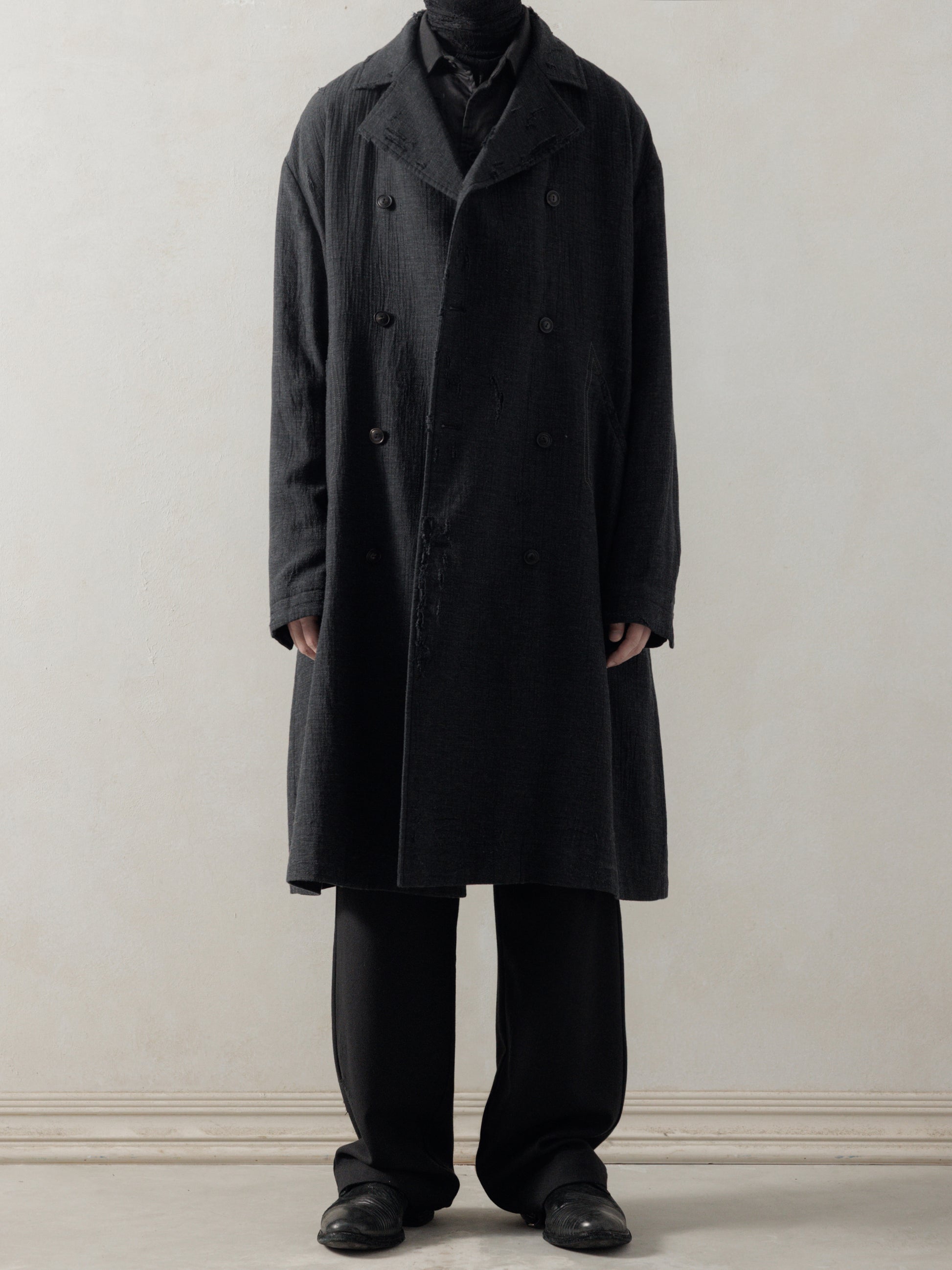 25FW｜Shepherd Double Breasted Distressed Coat