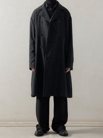 25FW｜Shepherd Double Breasted Distressed Coat