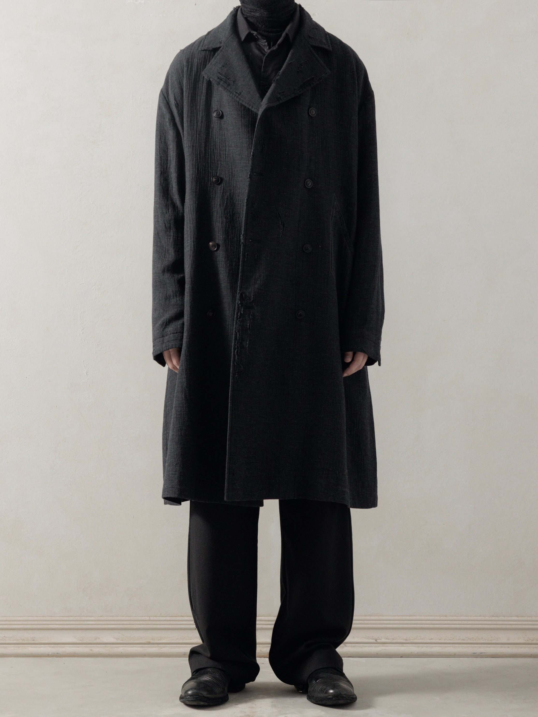 25FW｜Shepherd Double Breasted Distressed Coat