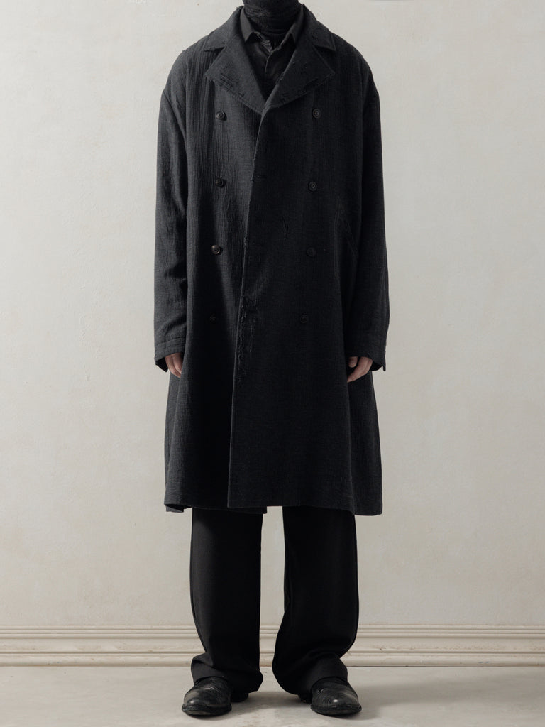 25FW｜Sheperd Double Breasted Distressed Coat