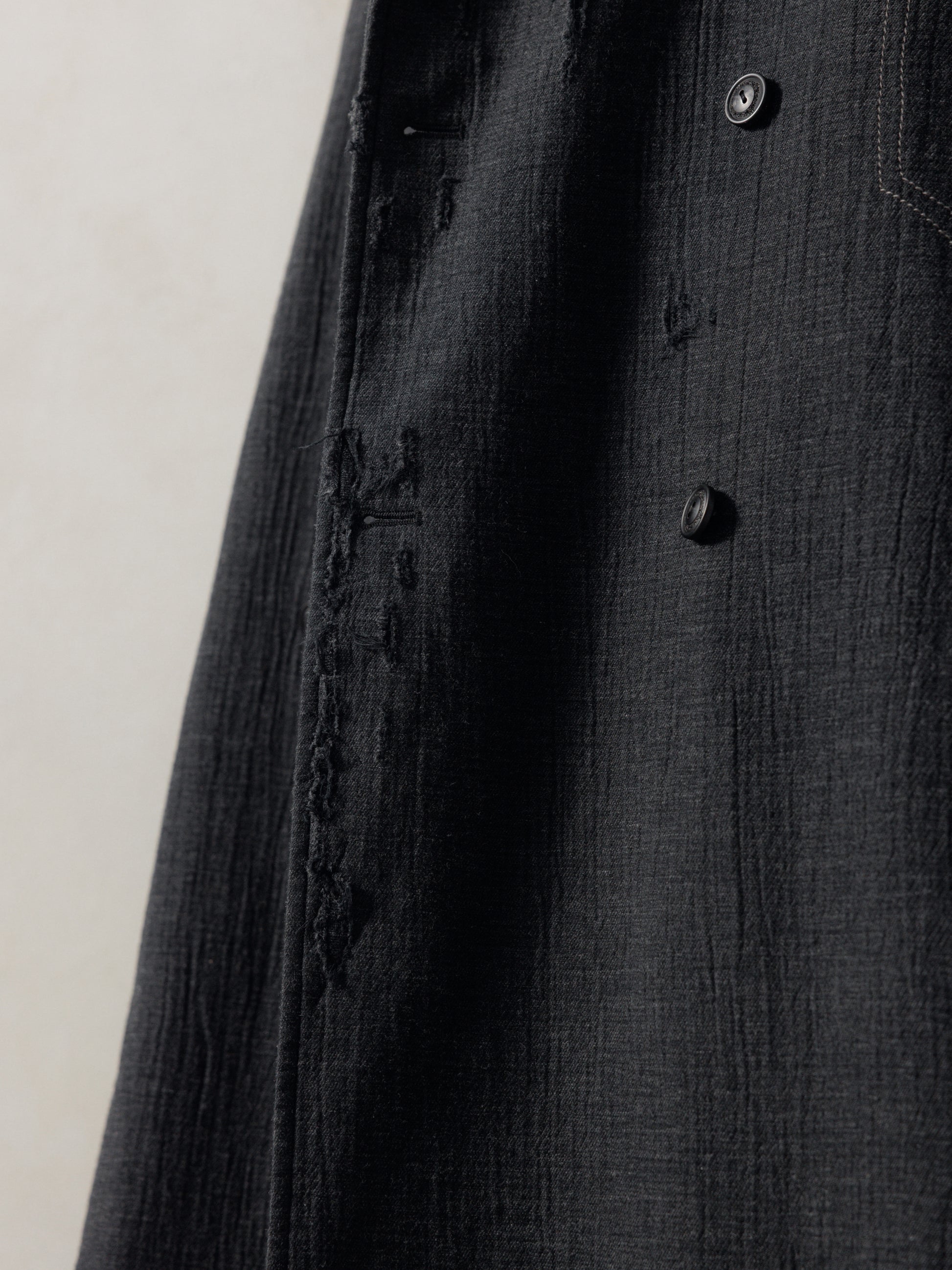 25FW｜Shepherd Double Breasted Distressed Coat