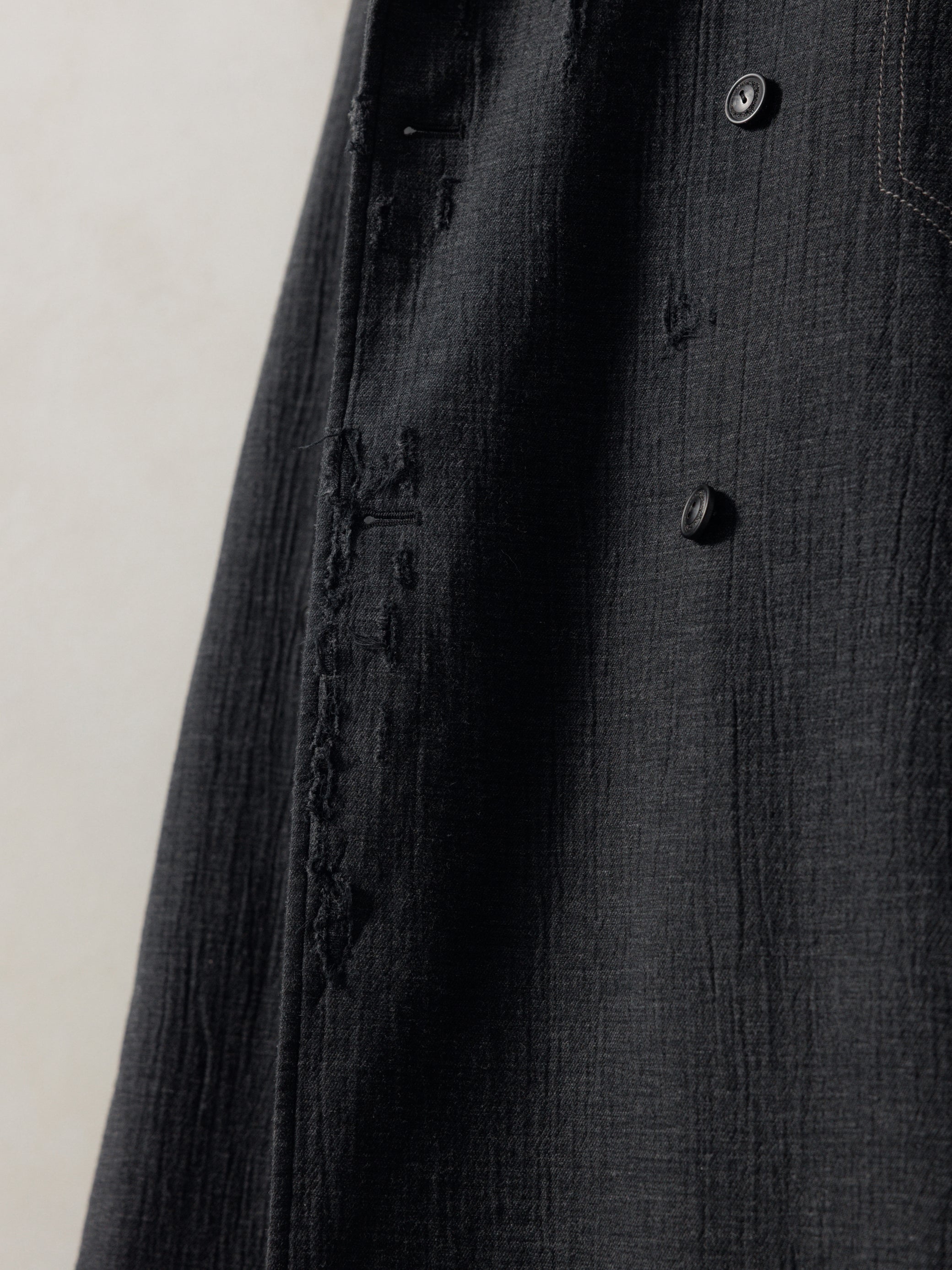25FW｜Shepherd Double Breasted Distressed Coat