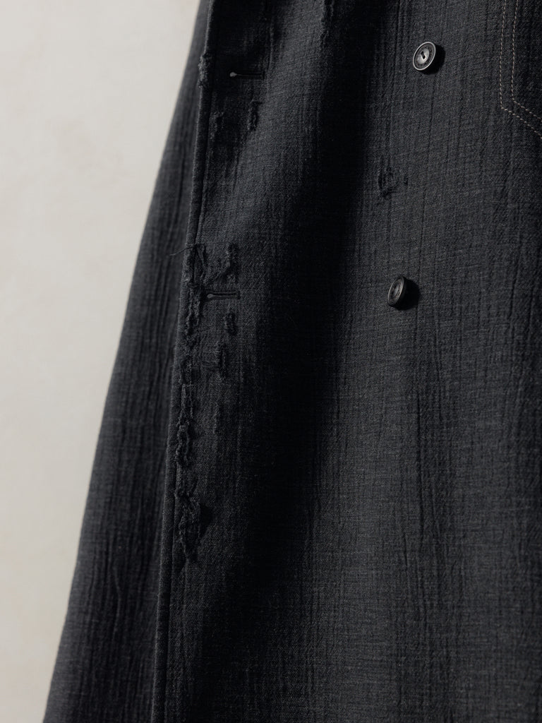 25FW｜Sheperd Double Breasted Distressed Coat