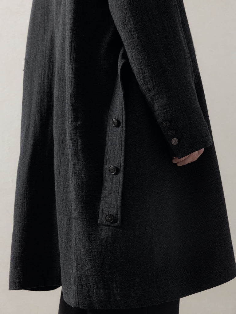 25FW｜Sheperd Double Breasted Distressed Coat