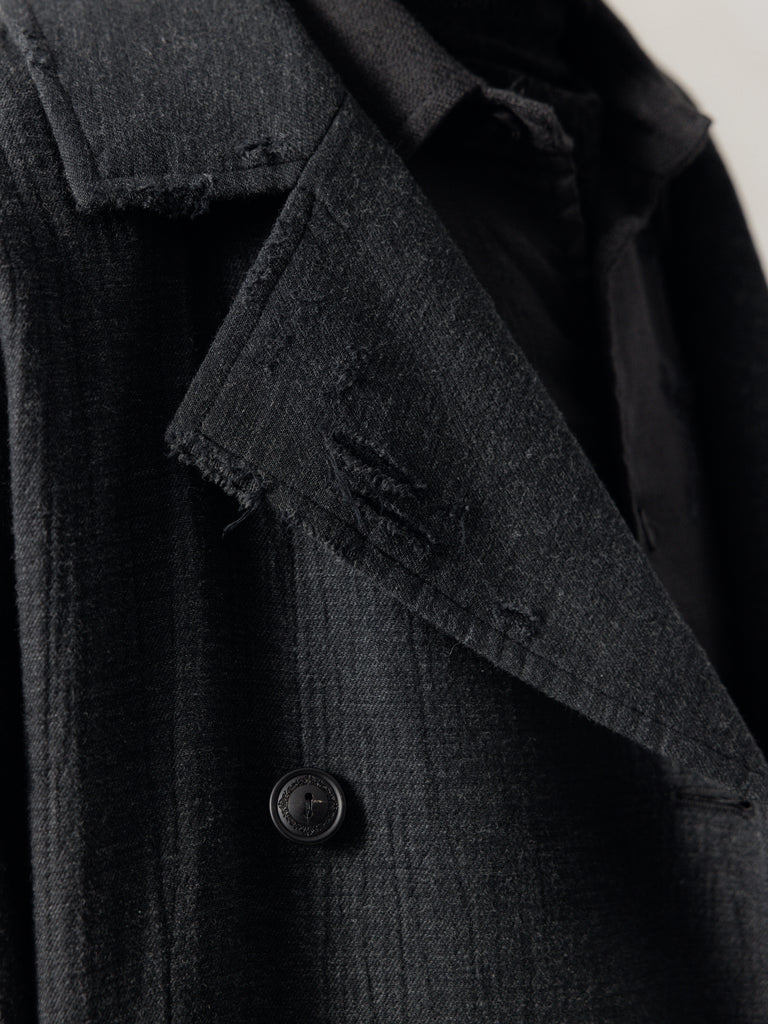 25FW｜Sheperd Double Breasted Distressed Coat
