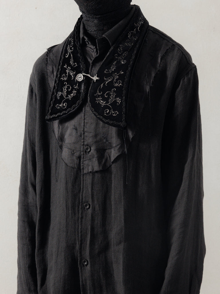 25FW｜Embroidery Collar (Black)