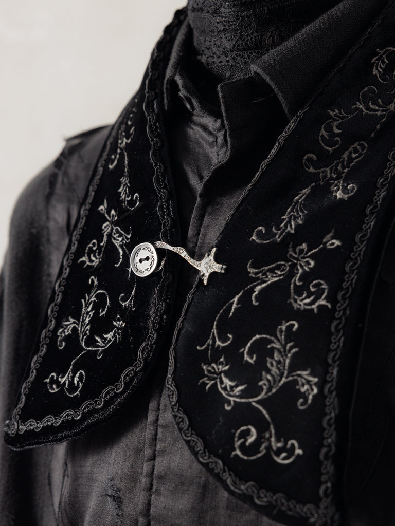 25FW｜Embroidery Collar (Black)