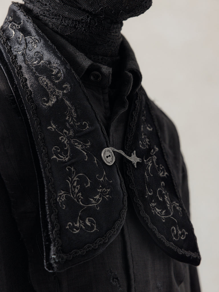 25FW｜Embroidery Collar (Black)