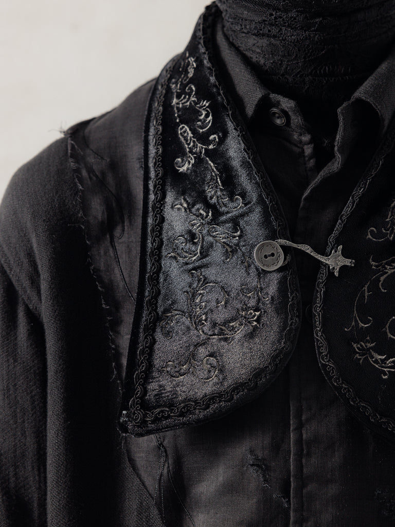 25FW｜Embroidery Collar (Black)