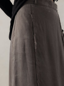 25FW WMS｜Frayed Skirt (Grey)